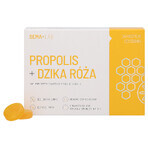 SEMA Lab Propolis + wild rose, honey and lemon flavor, 24 tablets