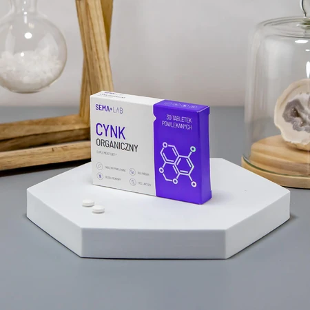 SEMA Lab Organic Zinc, 30 film-coated tablets