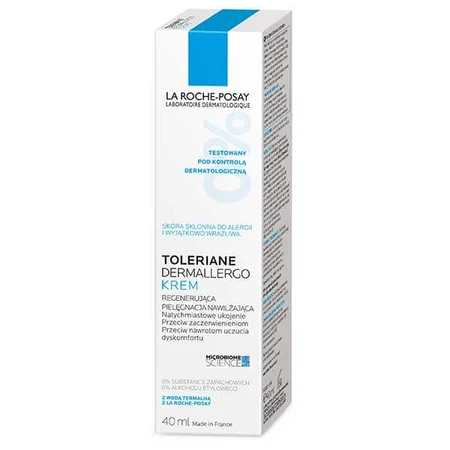 La Roche-Posay Toleriane Dermallergo, cremă de față, îngrijire hidratantă regenerantă, 40 ml