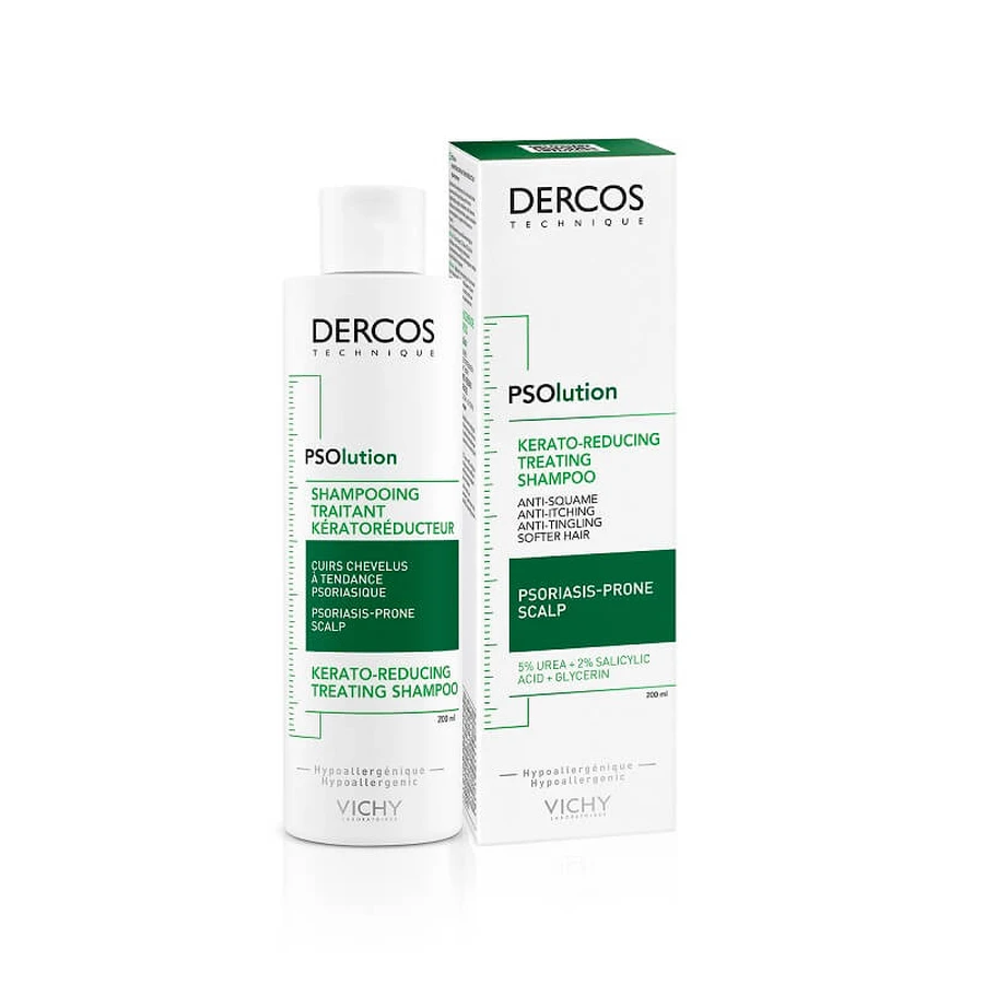 Vichy Dercos PSOlution, shampoo cheratolitico per capelli, 200 ml