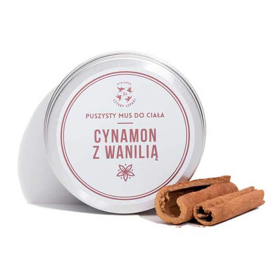 Cztery Szpaki, mousse corporelle onctueuse, cannelle et vanille, 150 ml