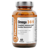 PharmoVit Omega 3-6-9, ein Komplex aus ungesättigten Fettsäuren, 60 Weichkapseln