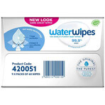 WaterWipes Bio, Feuchttücher, Wasser, von Geburt an, 9 x 60 Stück