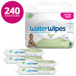 WaterWipes Soapberry Bio, șervețele umede, apă cu extract de săpun, de la naștere, 4 x 60 bucăți 