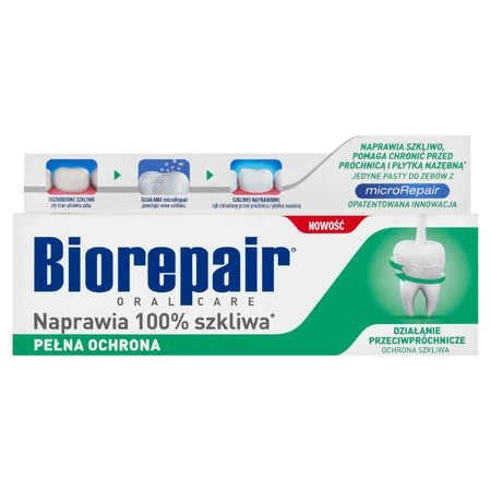 Biorepair Full Protection, pasta de dientes, sin flúor, 75 ml