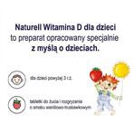 Naturell Vitamine D voor kinderen 1000 IE, vanille- en aardbeiensmaak, 60 kauwtabletten