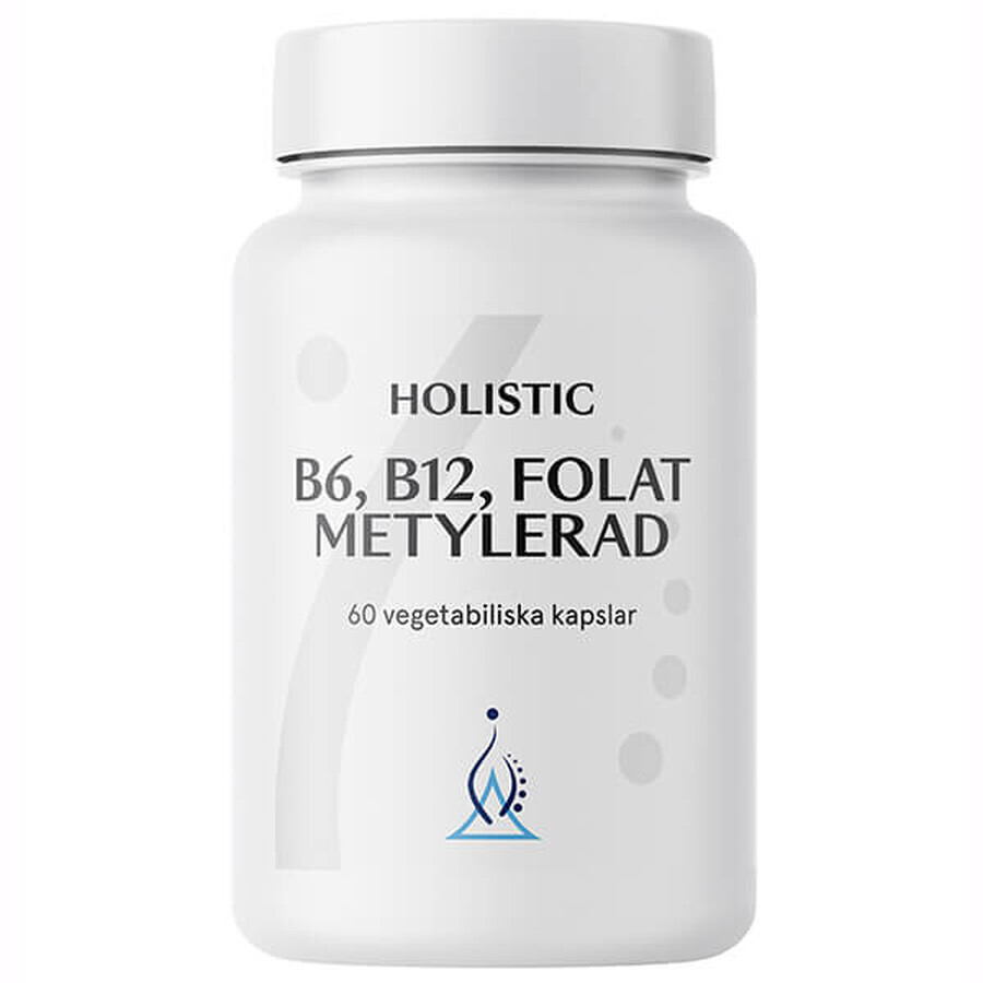 Ganzheitliches B6, B12, Folat Metylerad, 60 Kapseln