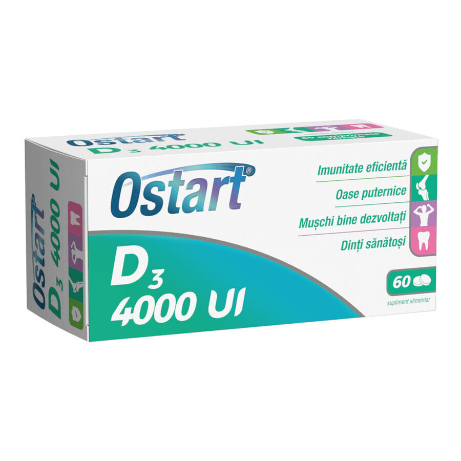 Ostart D3 4000IU, 60 Tabletten, Fiterman