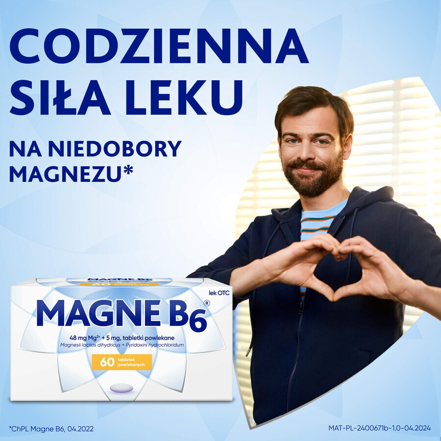 Magne B6 48 mg + 5 mg, 60 Filmtabletten