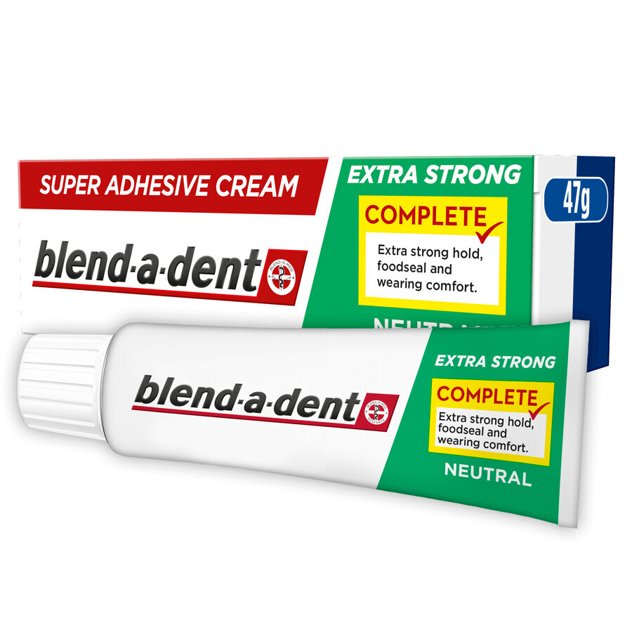 Blend-a-dent Complete, Adeziv dentar, Neutru, 47 g