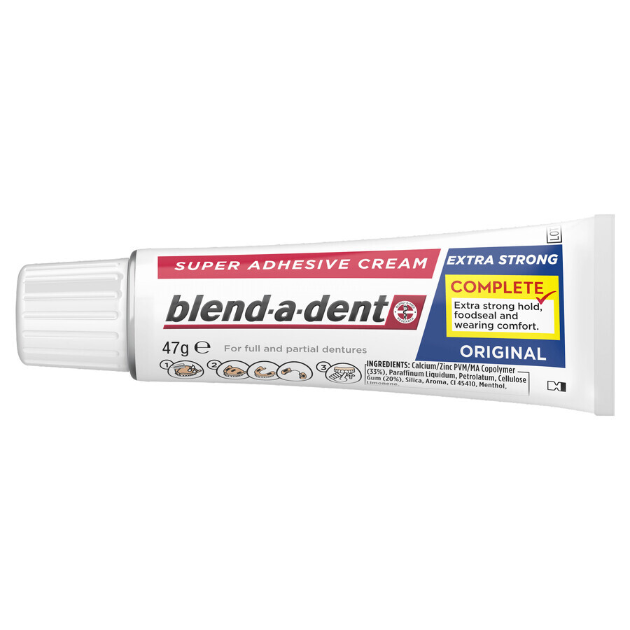 Blend-a-dent Complete, Adeziv pentru proteză dentară, Original, 47 g