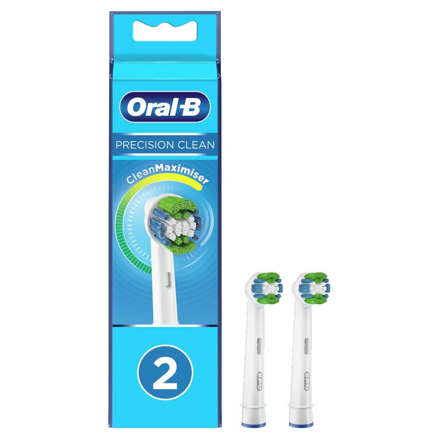 Oral-B Precision Clean, Ersatzaufsätze für elektrische Zahnbürste Clean Maximiser, EB20-2, 2 Stück