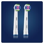 Oral-B 3D White, vervangende opzetborstels voor een Clean Maximiser elektrische tandenborstel, EB 3DW 18-2 N, 2 stuks