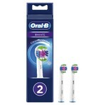 Oral-B 3D White, vervangende opzetborstels voor een Clean Maximiser elektrische tandenborstel, EB 3DW 18-2 N, 2 stuks