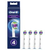 Oral-B 3D White, Ersatzaufsätze für Clean Maximiser elektrische Zahnbürste, EB4 3DW, 4 Stück