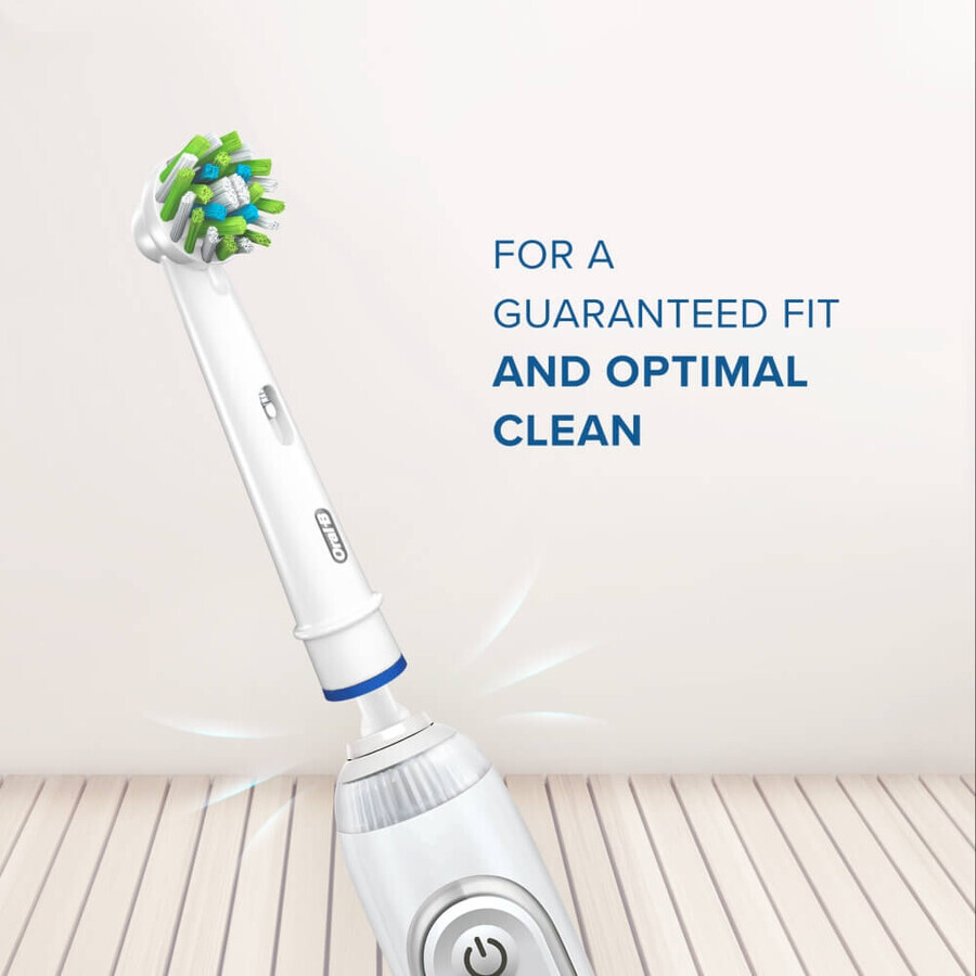 Oral-B Cross Action, Ersatzaufsätze für elektrische Zahnbürste Clean Maximiser, EB50-2N, 2 Stück