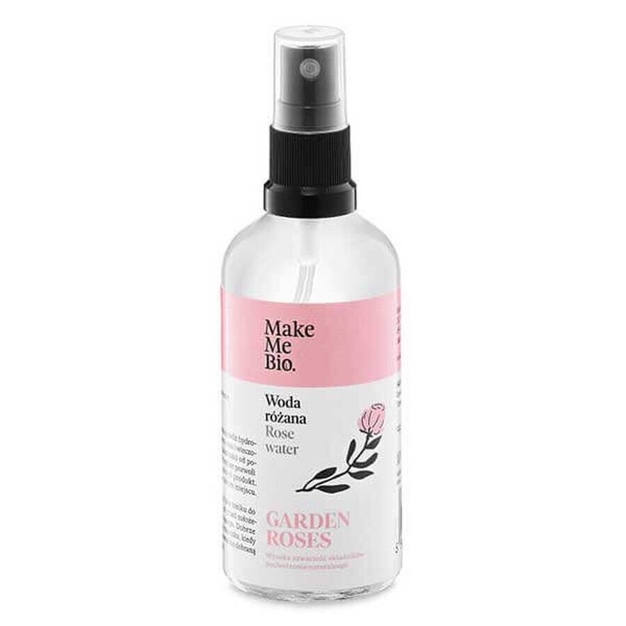 Make Me Bio Garden Roses, acqua di rose, flacone in vetro con nebulizzatore, 100 ml