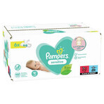 Pampers Sensitive, salviette umidificate, 6 x 80 pz.