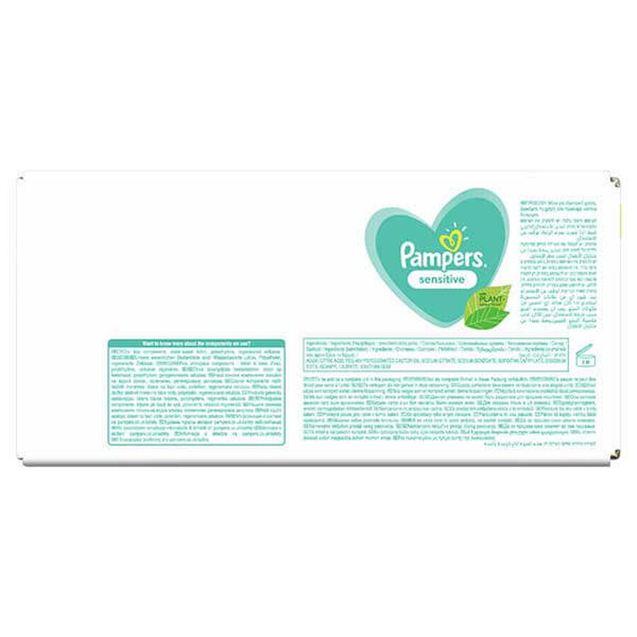 Pampers Sensitive, salviette umidificate, 6 x 80 pz.