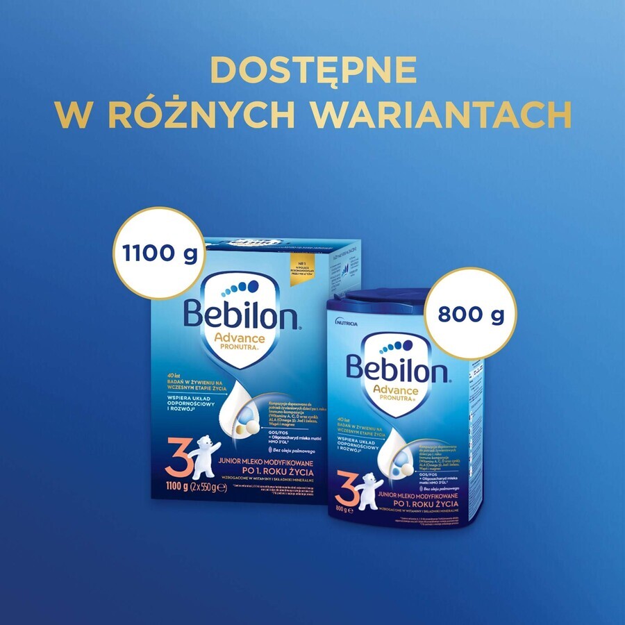 Bebilon Advance Pronutra 3 Junior, modifizierte Milch, nach 1 Jahr, 800 g