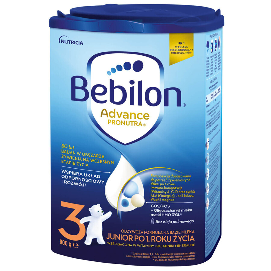 Bebilon Advance Pronutra 3 Junior, modifizierte Milch, nach 1 Jahr, 800 g