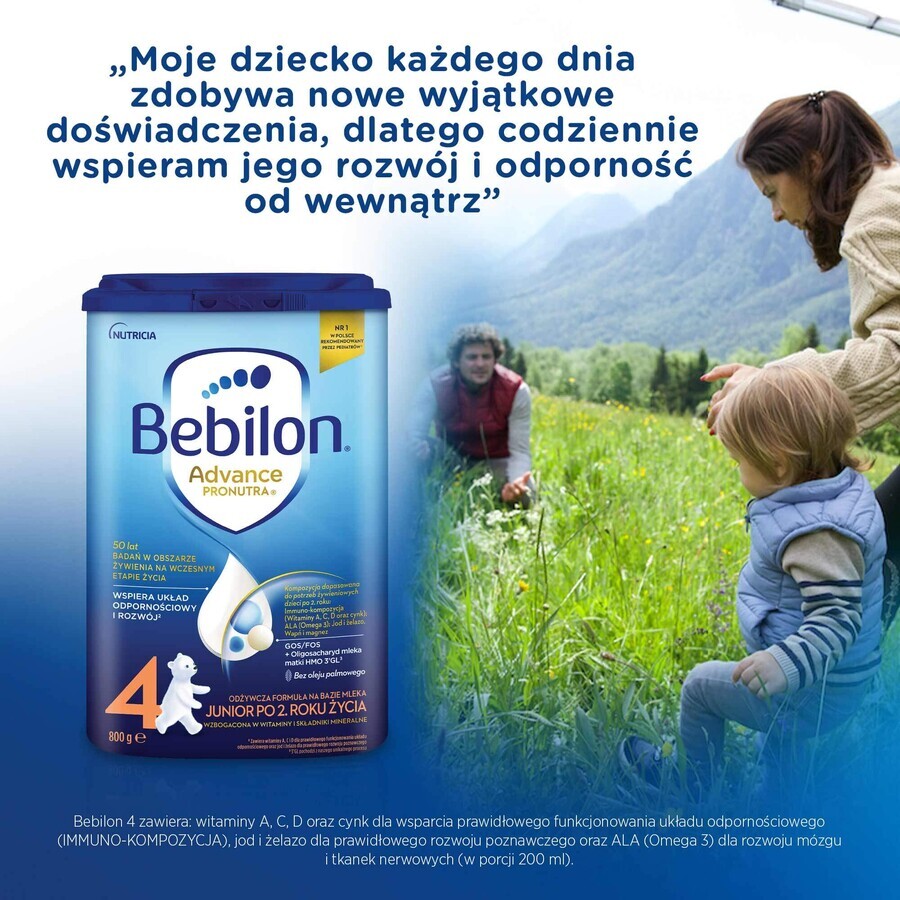 Bebilon Advance Pronutra 4 Junior, voedzame melkvoeding, vanaf 2 jaar, 800 g