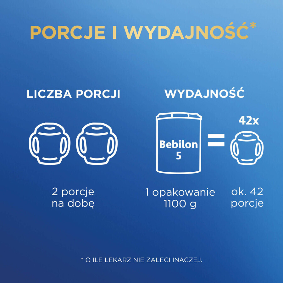 Bebilon Advance Pronutra 5 Junior, nährstoffreiche Milchnahrung, für Vorschulkinder, 1100 g