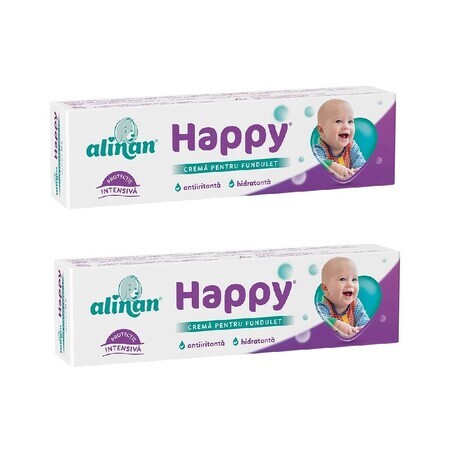 Pachet Alinan Happy crema pentru fundulet,35g + 35g, Fiterman