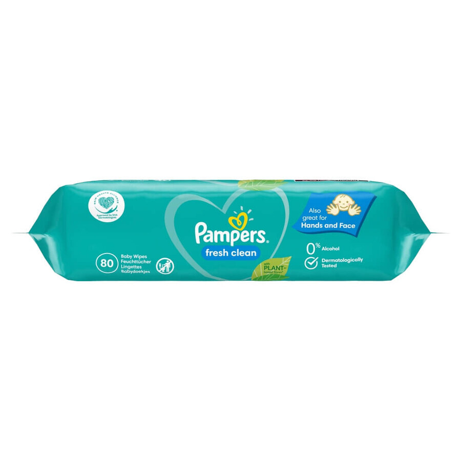 Pampers Fresh Clean, vochtige doekjes, 15 x 80 stuks