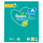 Pampers Fresh Clean, vochtige doekjes, 15 x 80 stuks