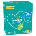 Pampers Fresh Clean, vochtige doekjes, 15 x 80 stuks