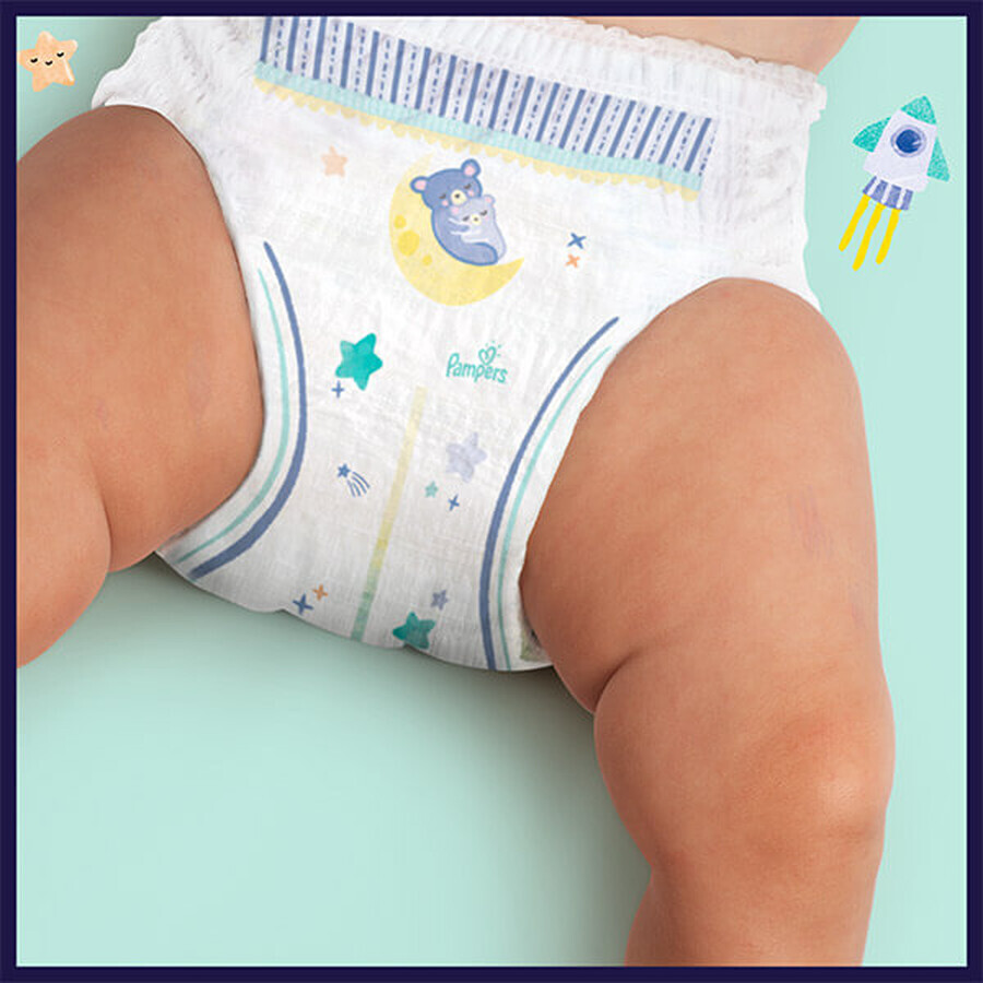 Pampers Night Pants, scutece, mărimea 5, 12-17 kg, 22 buc