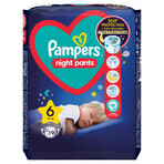 Pampers Night Pants, Windeln, Größe 6, 15+ kg, 19 Stück