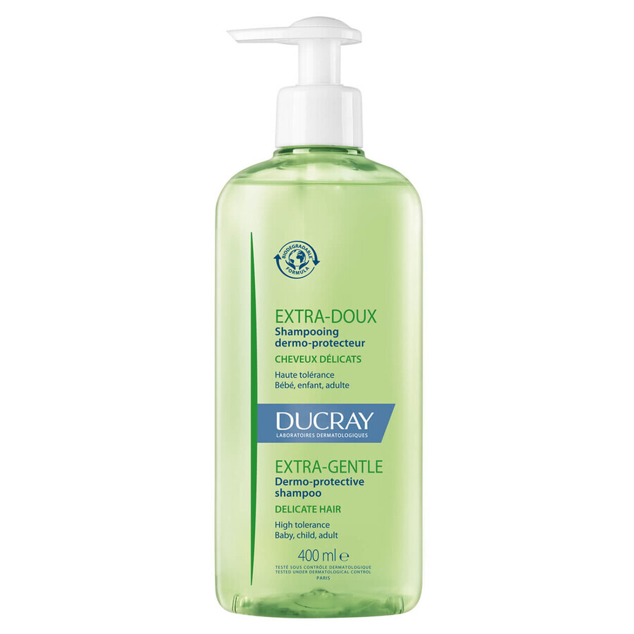 Ducray Extra Doux, dermatologisches Shampoo für den häufigen Gebrauch, 400 ml