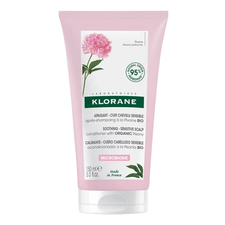 Klorane, acondicionador a base de extracto de peonía para cuero cabelludo sensible, 150 ml