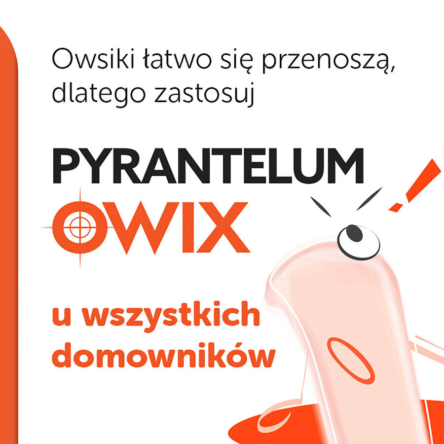 Pyrantelum OWIX 250 mg, 3 tablets