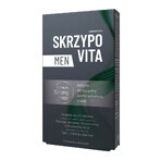 Skrzypovita, Men Set, 30 Filmtabletten + Pro Men, Shampoo gegen Haarausfall, 200 ml + plus Kosmetiktasche