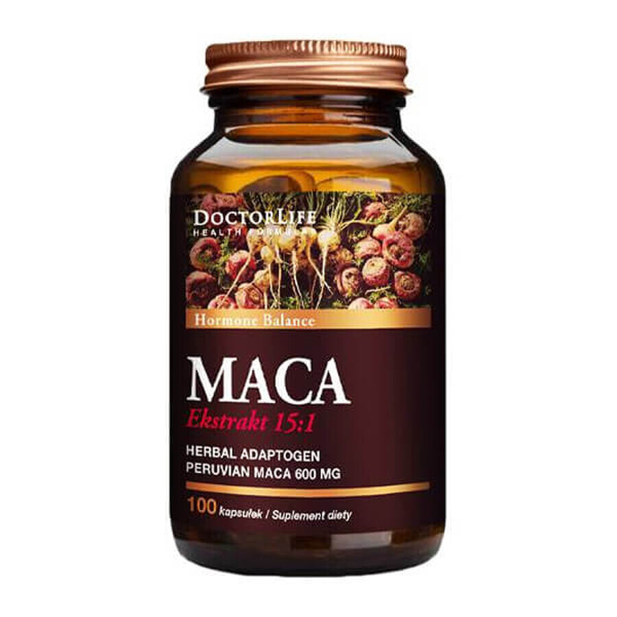 Doctor Life Extrait de Maca 15:1, 100 gélules