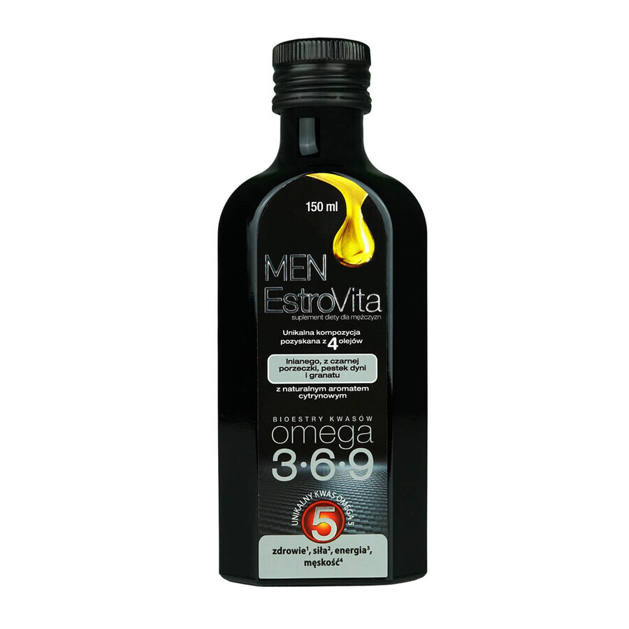 EstroVita Men, Omega 3-6-9 Fettsäureester, 150 ml