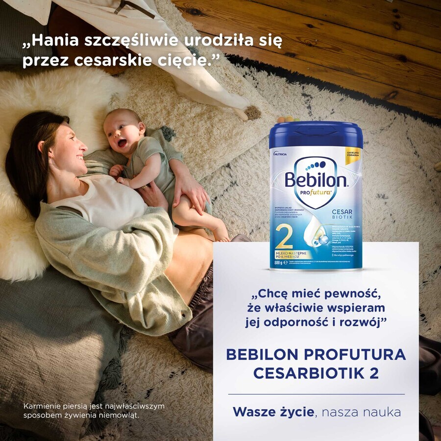 Bebilon Profutura CesarBiotik 2, lait de suite, après 6 mois, 800 g