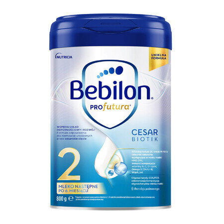 Bebilon Profutura CesarBiotik 2, lait de suite, après 6 mois, 800 g