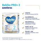 Bebiko Pro+ 2 Nutriflor Pro+, latte di proseguimento, oltre 6 mesi, 700 g