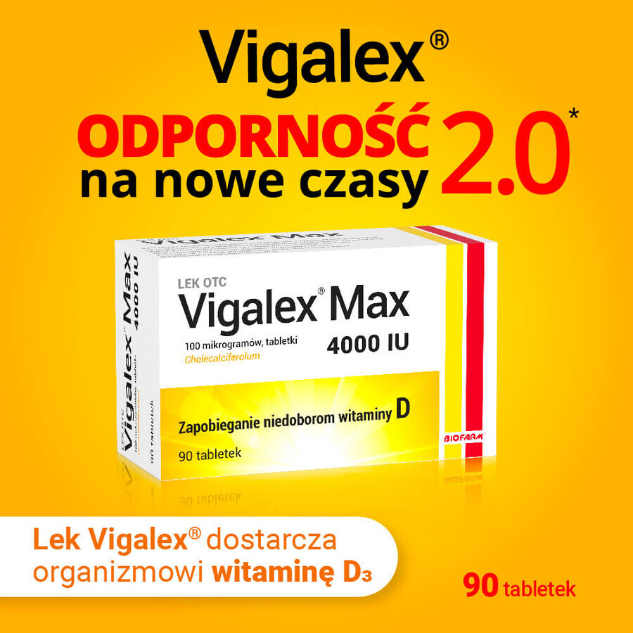 Vigalex Max 4000 IU, 90 tablets