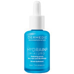 Dermedic Hydrain 3 Hialuro, feuchtigkeitsspendendes Serum für Gesicht, Hals und Dekolleté, dehydrierte und trockene Haut, 30 ml