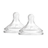 Dr Brown's Options+ Preemie Wide Neck Bottle Teat for Premature Babies 2 Pack