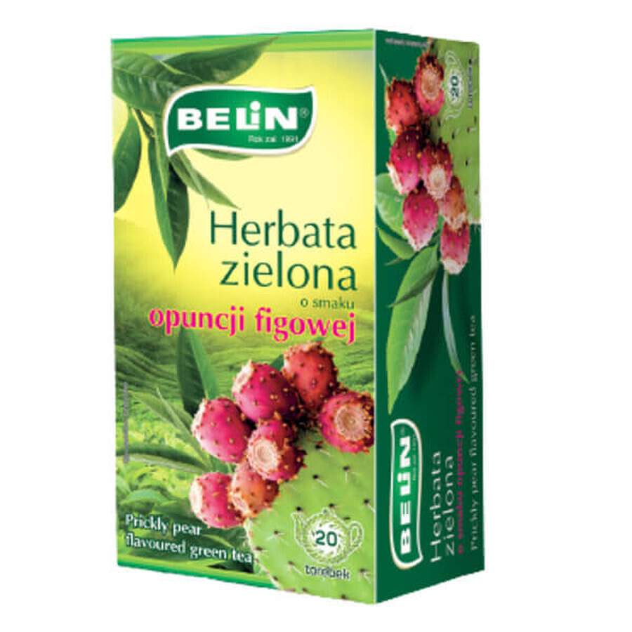 Belin Grüner Tee mit Kaktusfeigengeschmack, 1,75 g x 20 Beutel