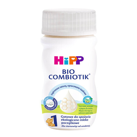 HiPP 1 Bio Combiotik, ready-to-drink organic infant milk from birth, 90 ml