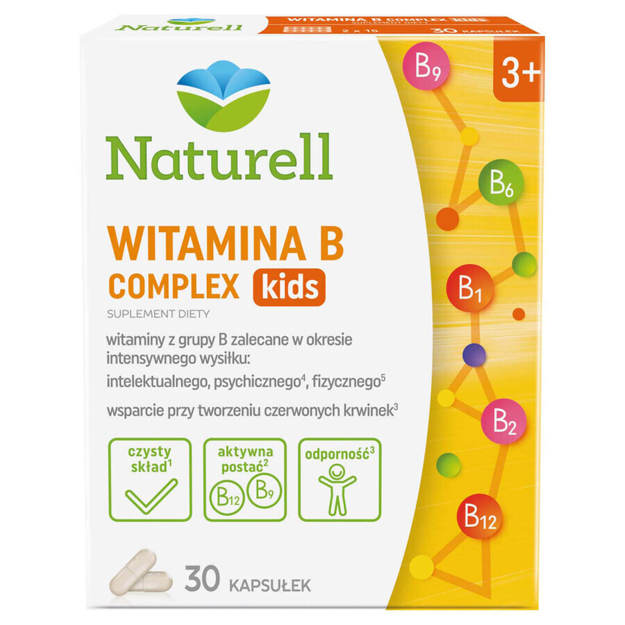 Naturell Vitamin B-Komplex Kids, für Kinder ab 3 Jahren, 30 Kapseln