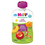 HiPP HiPPiS Bio mousse de fruits, pommes, pêches, mirabelles, après 6 mois, 100 g