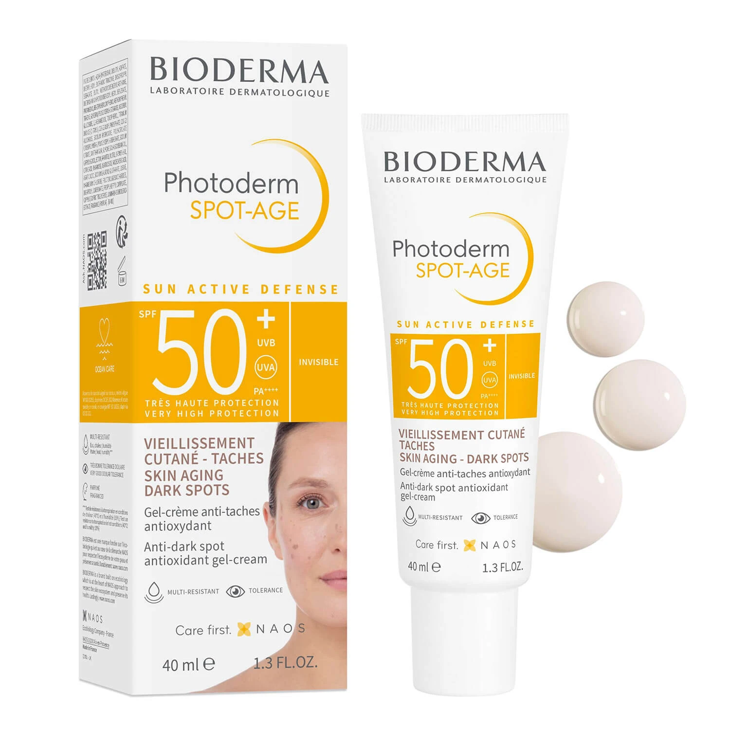 Bioderma Photoderm Spot-Age, schützende antioxidative Creme gegen Hyperpigmentierung, SPF 50+, 40 ml